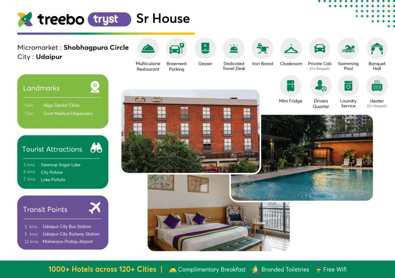 Treebo Tryst Sr House Hotell Udaipur Exteriör bild